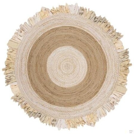 Safavieh Cape Cod Coastal Round Hand Woven RugsBeige & Natural 5 x 5 ft. CAP701B-5R